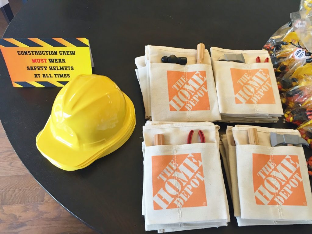construction birthday party favors