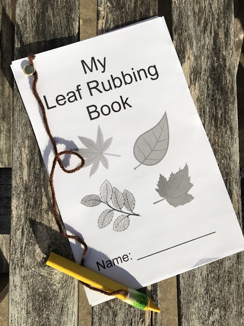 easy leaf rubbing craft for kids while camping or for a family nature hunt