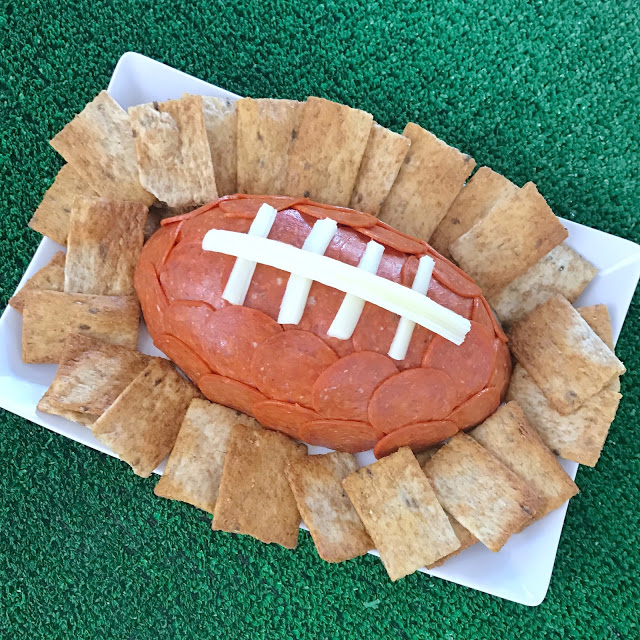 football cheese ball - easy football party appetizer
