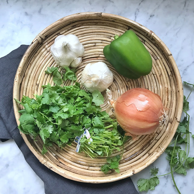 puerto rican sofrito ingredients for making homemade sofrito