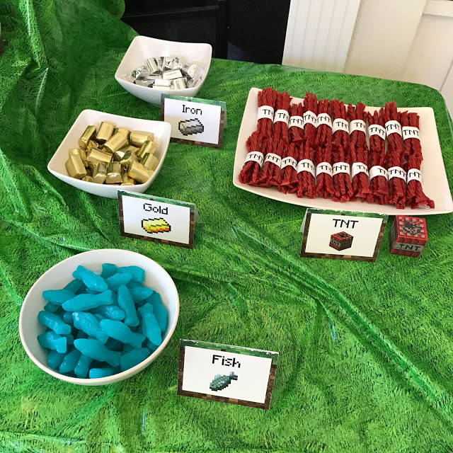 Minecraft party food ideas