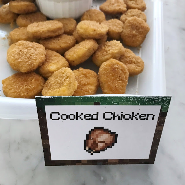 Minecraft party food