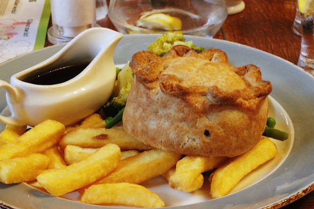 Meat pie lunch at Castle & Ball - planning a uk road trip
