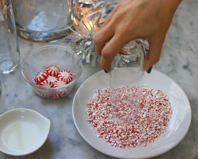 how to make a candy cane spritzer christmas cocktail