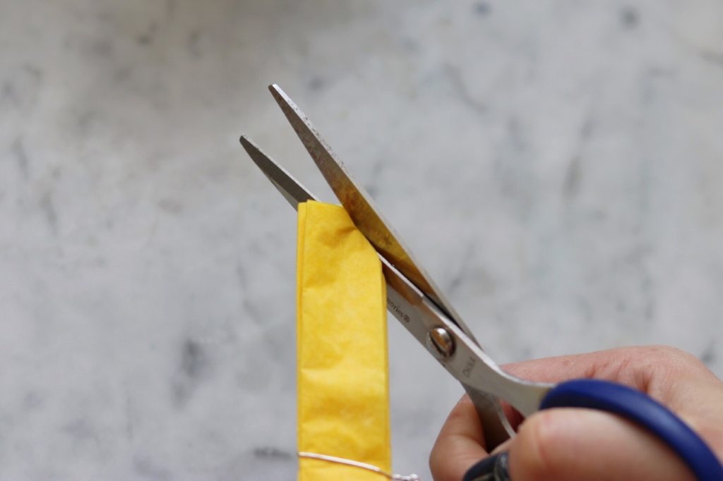 how to make DIY Thanksgiving napkin rings - step three