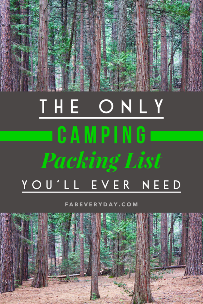 The Only Camping Packing List You'll Ever Need