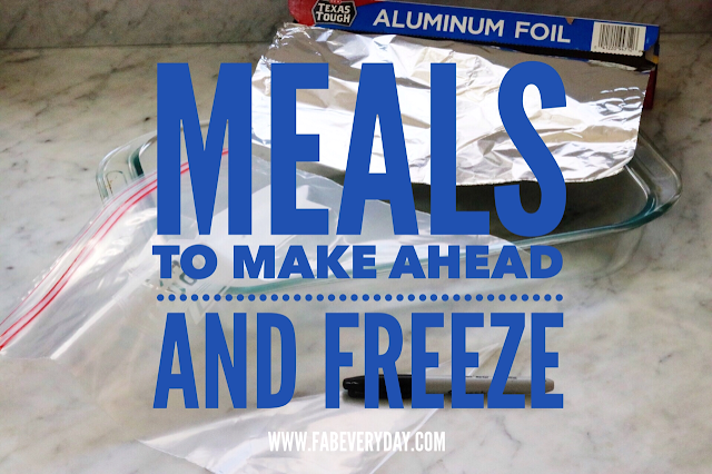 easy freezer meals for new moms