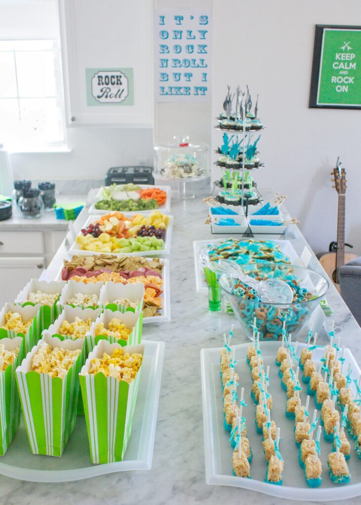 rock and roll themed birthday party food ideas