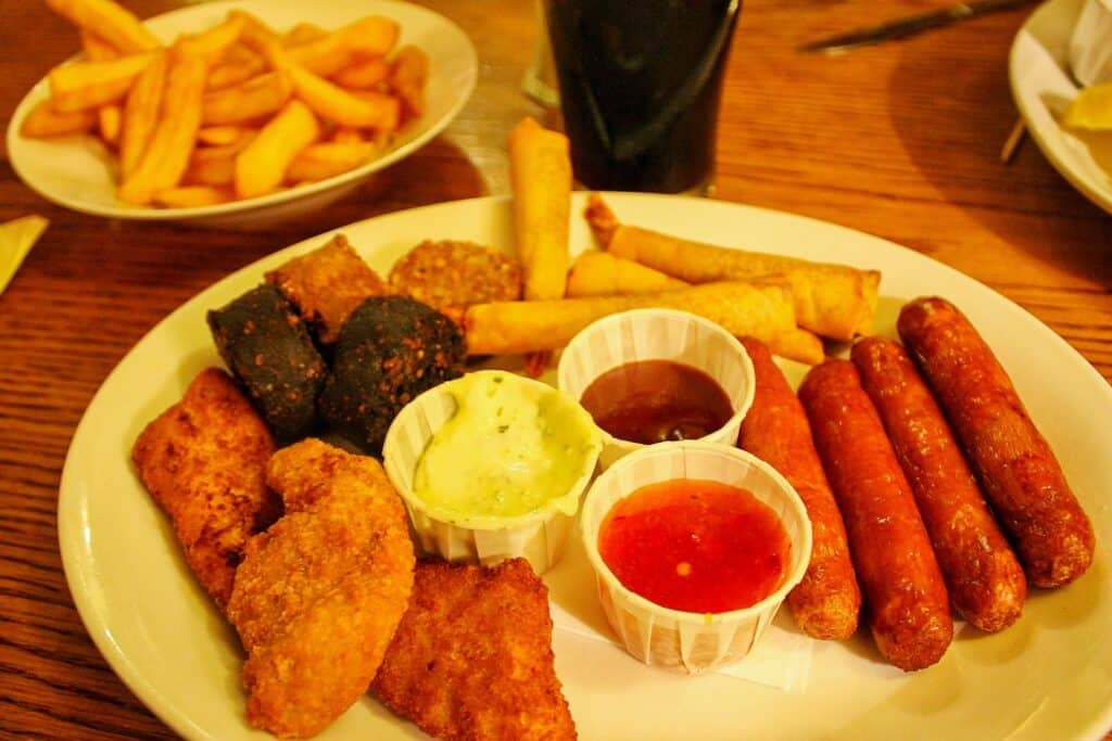 The Tavern Hot Bite Platter at Muskerry Arms in Blarney (ultimate Ireland road trip)