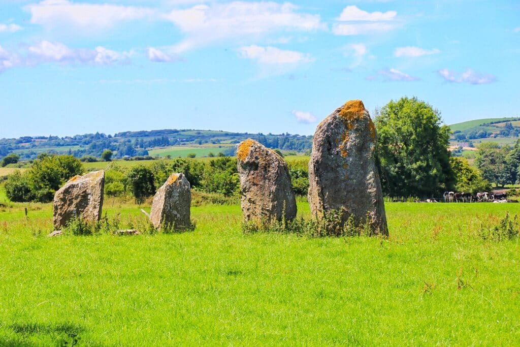 Castlenalacht Standing Stones in County Cork - driving tour of Ireland 
