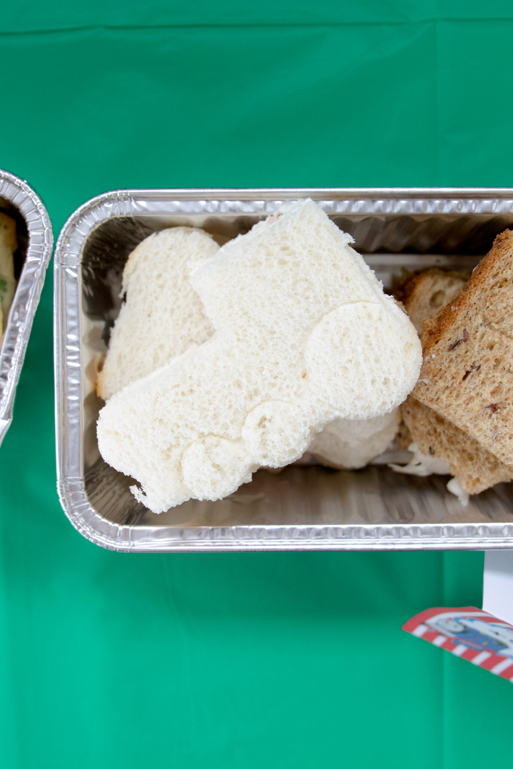 Thomas the Train Party Food Idea: Train-shaped sandwiches