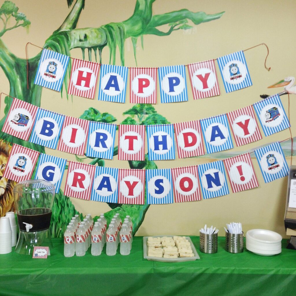 Thomas and Friends Birthday Party Banner