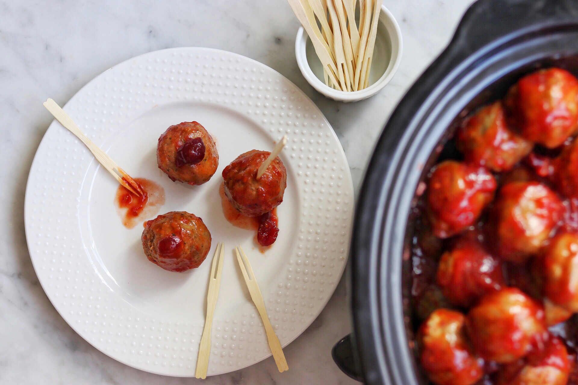 chili and cranberry sauce meatballs