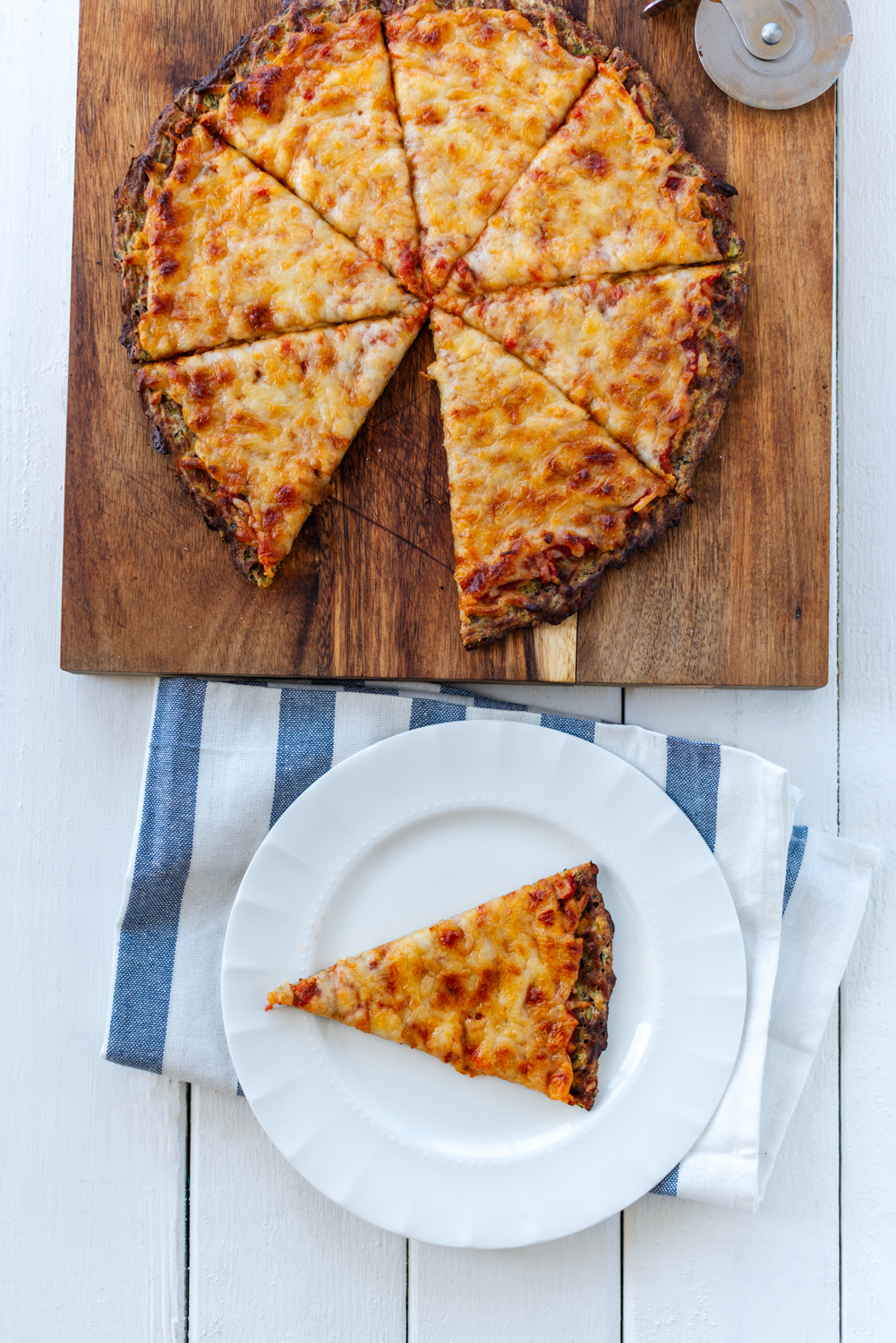 What to do with lots of zucchini: Zucchini Crust Pizza