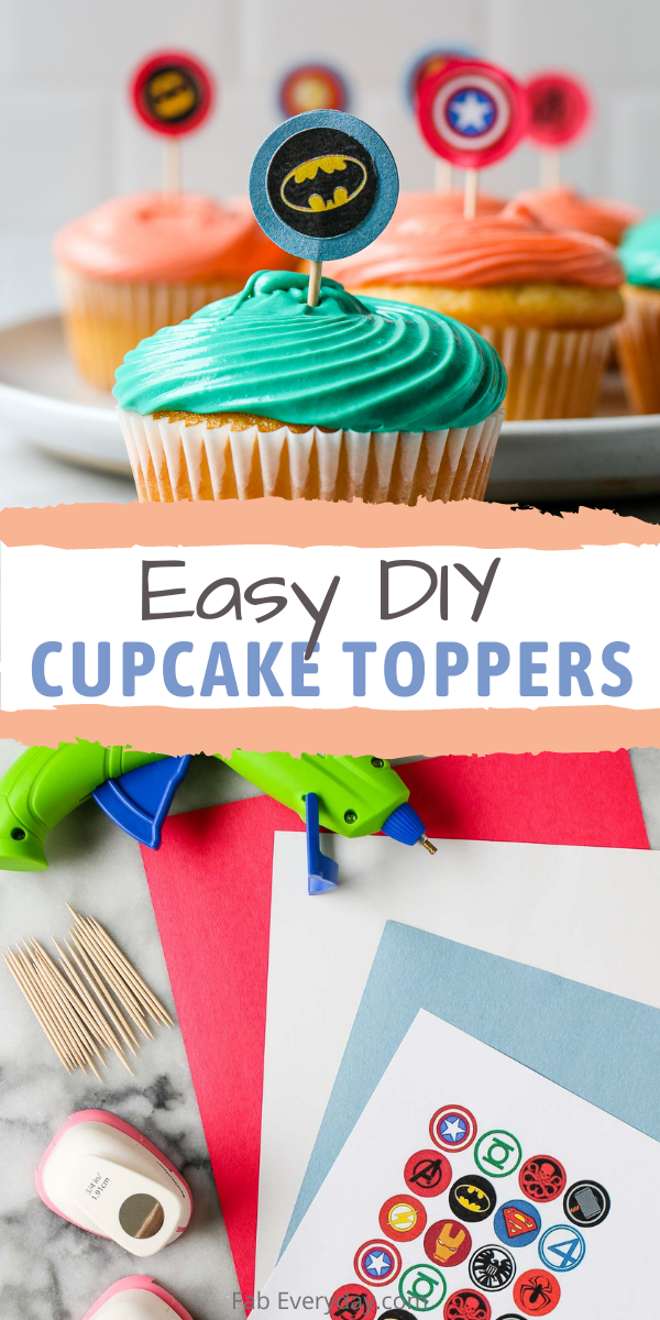 Easy DIY Cupcake Toppers