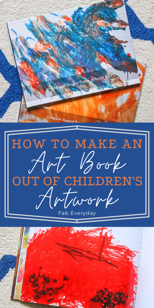 Ideas for saving children's artwork: Turn kid's art into a book!