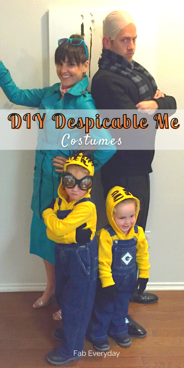 DIY Despicable Me costumes for the family