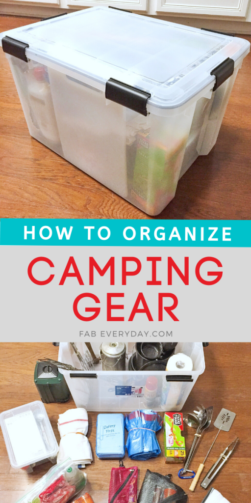  How to organize camping gear: Tips for putting together a camping supplies box