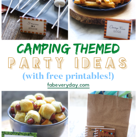 camping themed party ideas