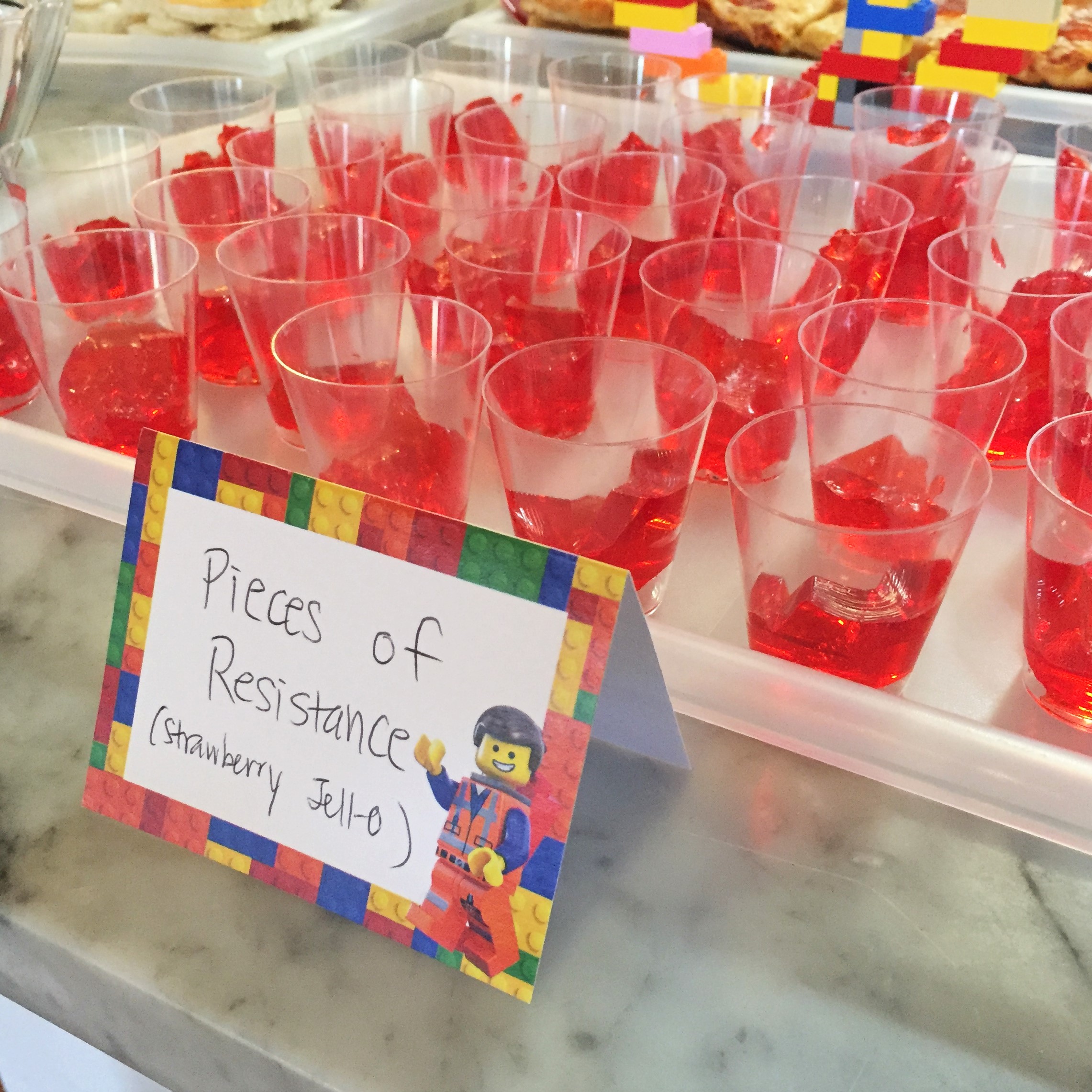 Lego party snack ideas