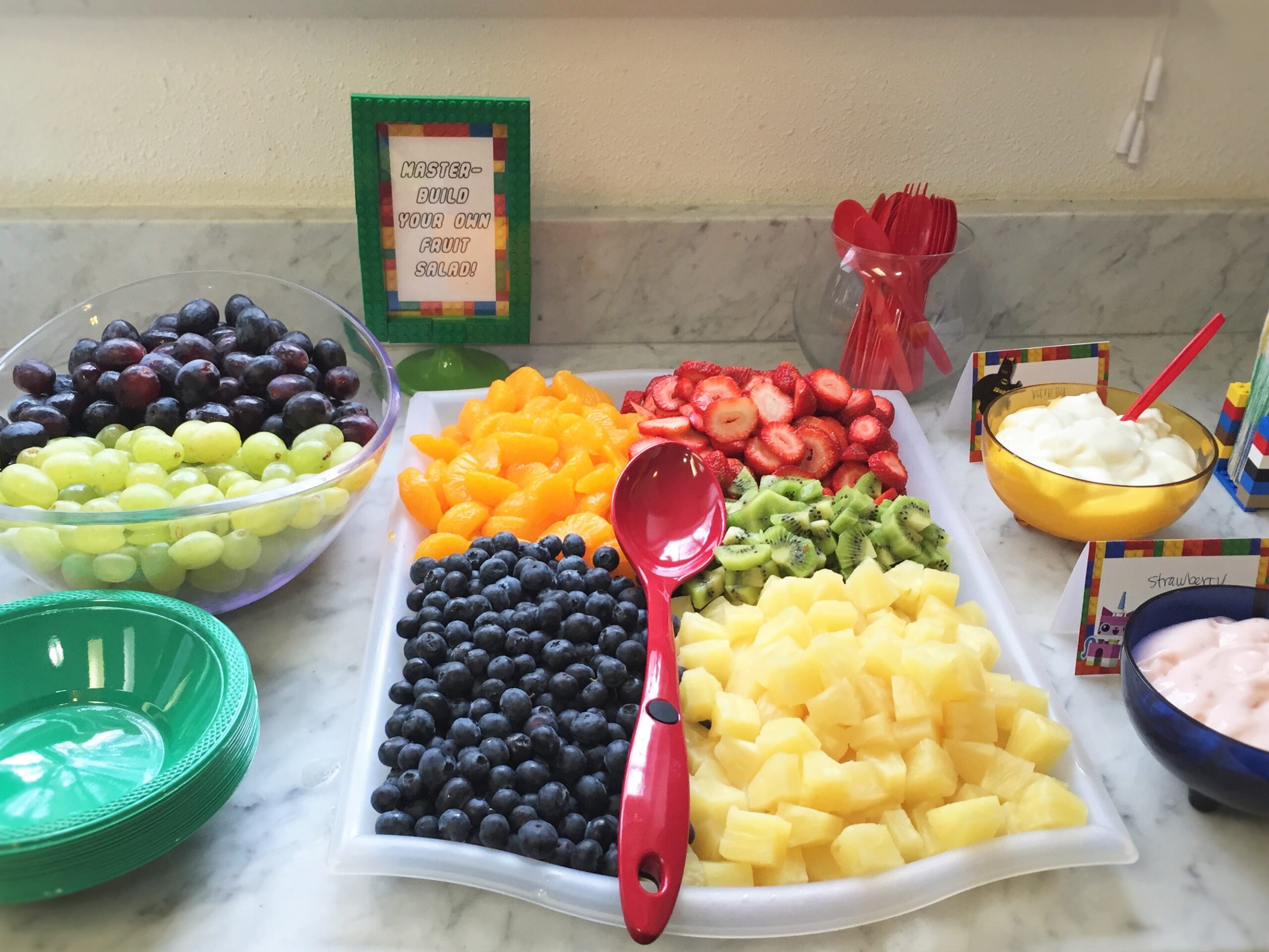 Lego party snack ideas