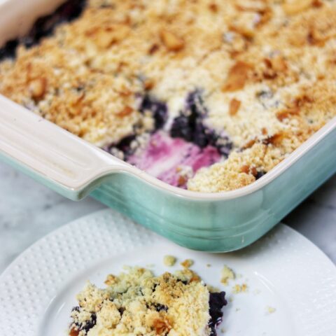 keto blueberry cream cheese crumble low carb dessert recipe