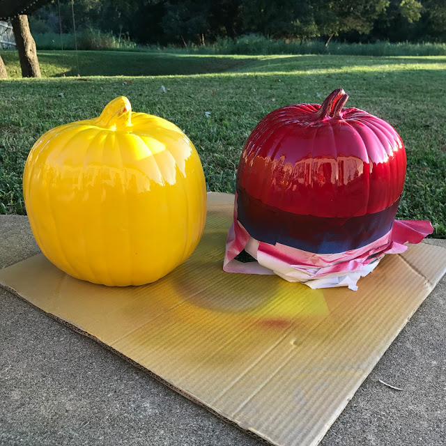 Pokeball pumpkins for Halloween