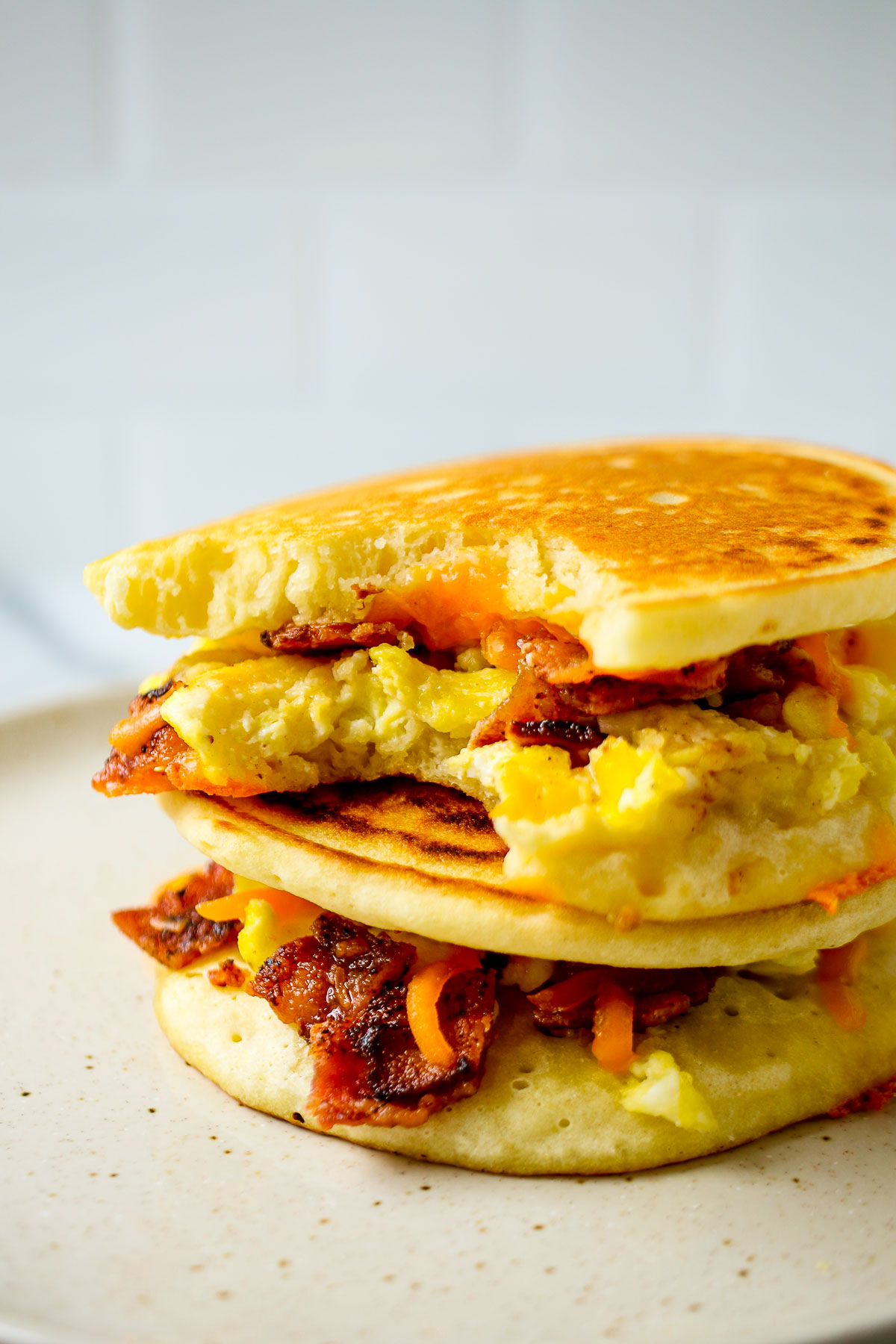 Grab-and-Go Breakfast Pancake Sandwich recipe