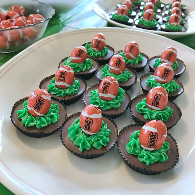 easy football party food ideas - game day Reese's cups