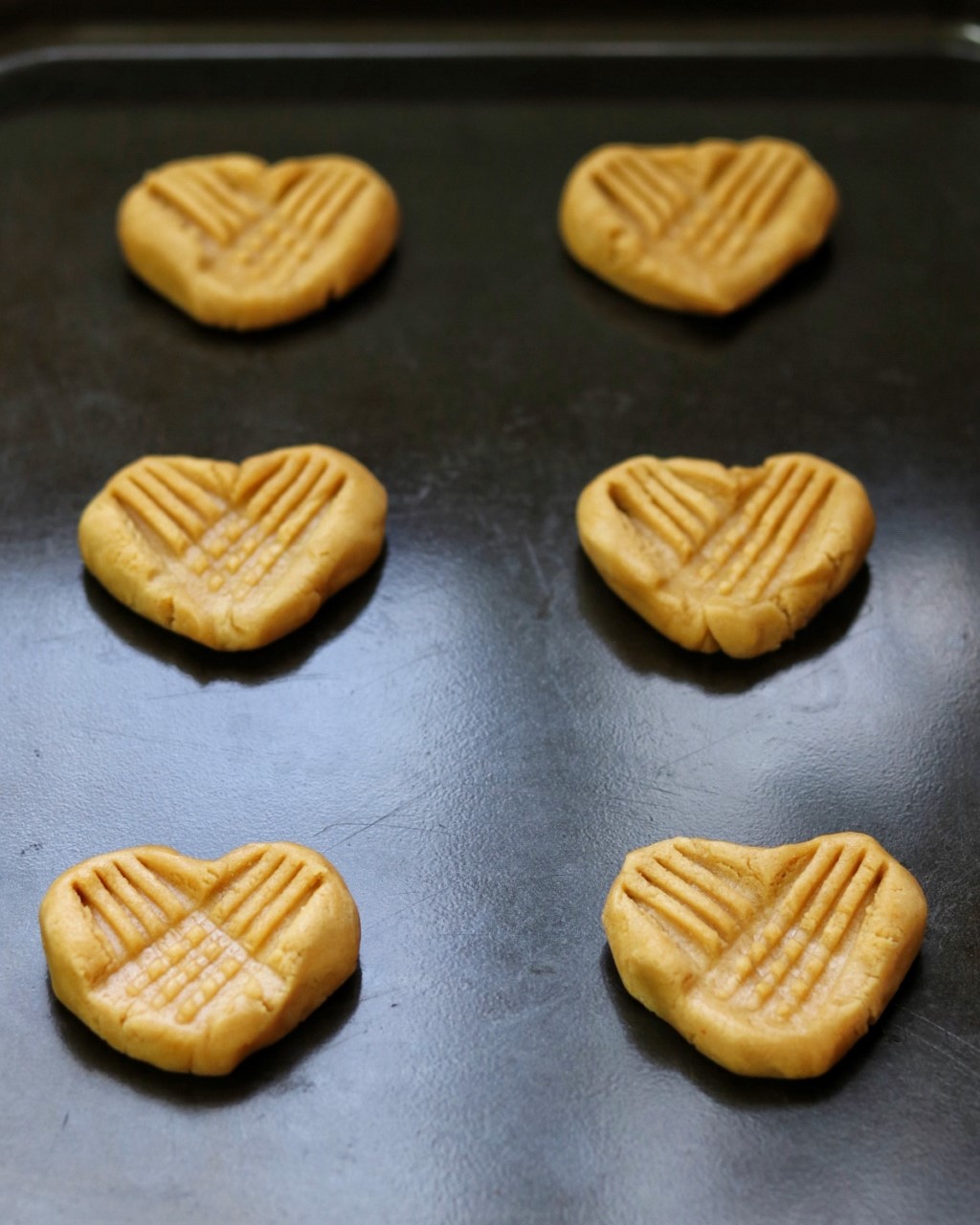 heart peanut butter cookies
