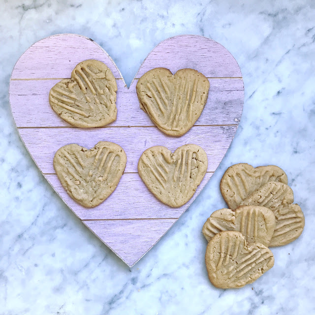 heart shaped dessert recipes: heart peanut butter cookies