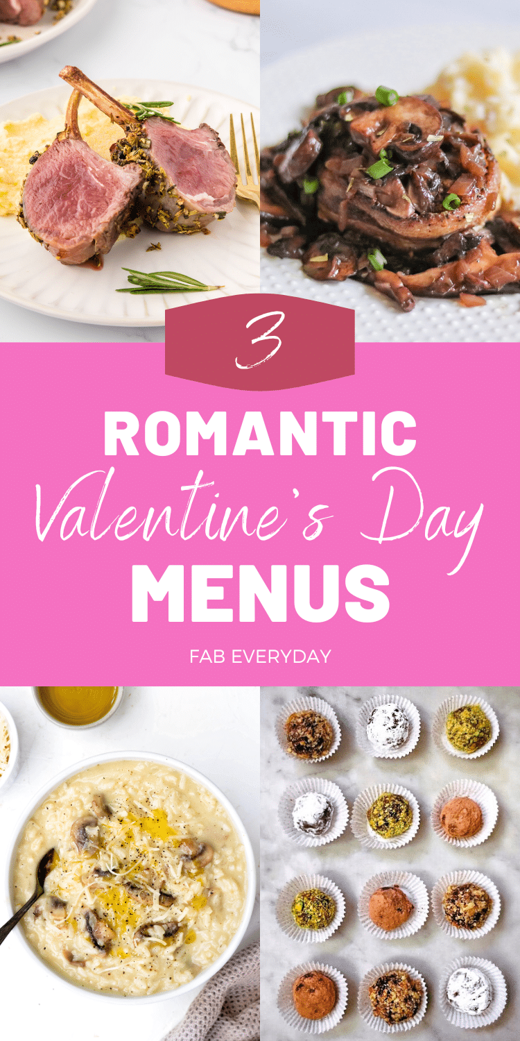 Romantic valentines dinner ideas: Three Menu Ideas for a Romantic Valentine's Dinner at Home