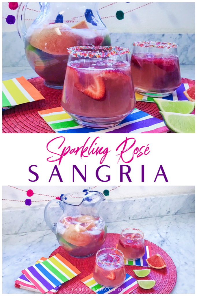 Drink idea for Cinco de Mayo: Sparkling Rosé Sangria recipe