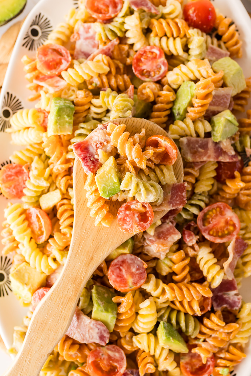 pasta salad ranch bacon avocado