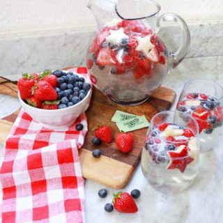 Red White and Blue Wine Spritzer