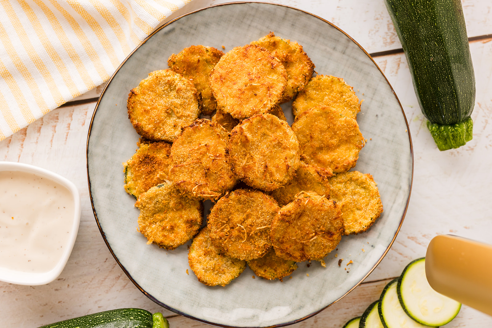 air fryer zucchini chips recipe
