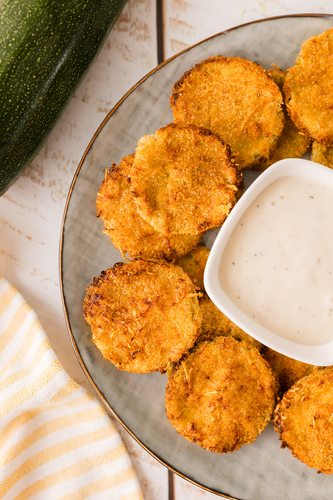 Air Fryer Ranch Zucchini Chips Recipe