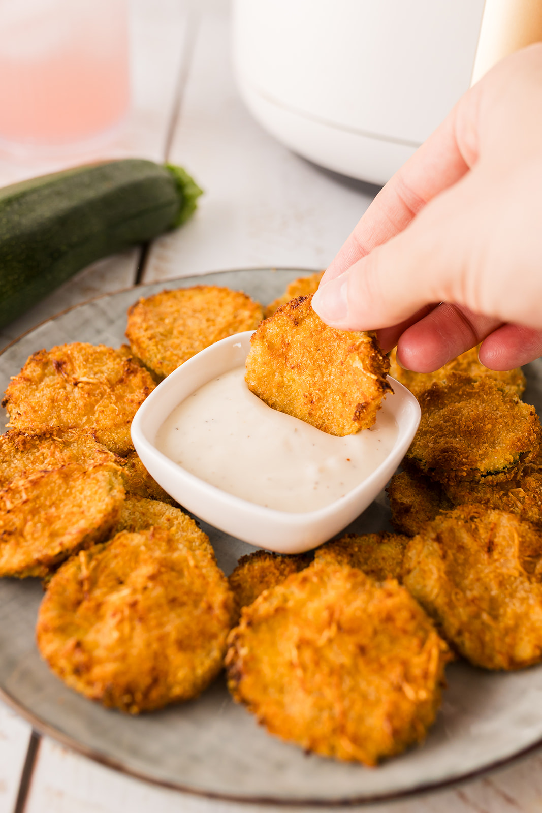 air fryer zucchini chips recipe
