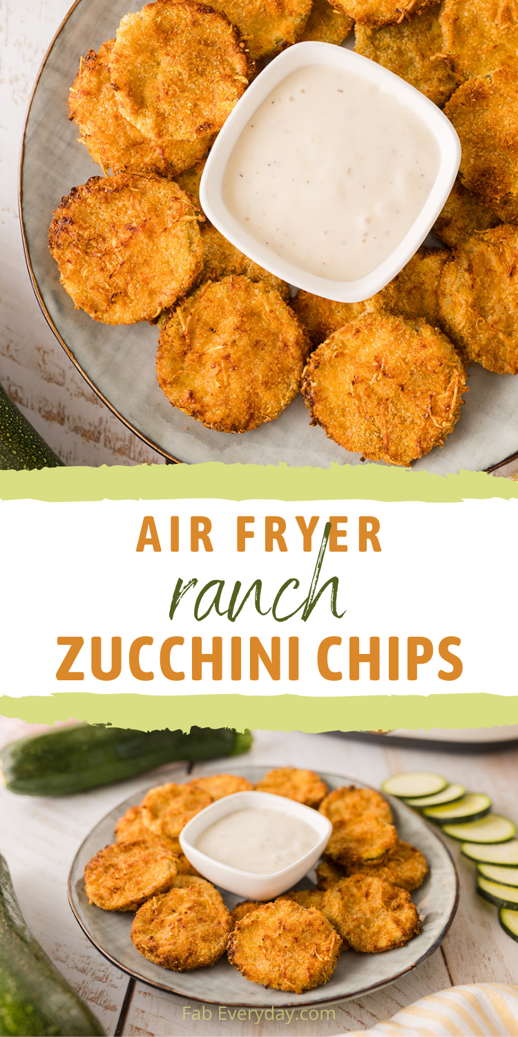 Air Fryer Ranch Zucchini Chips Recipe