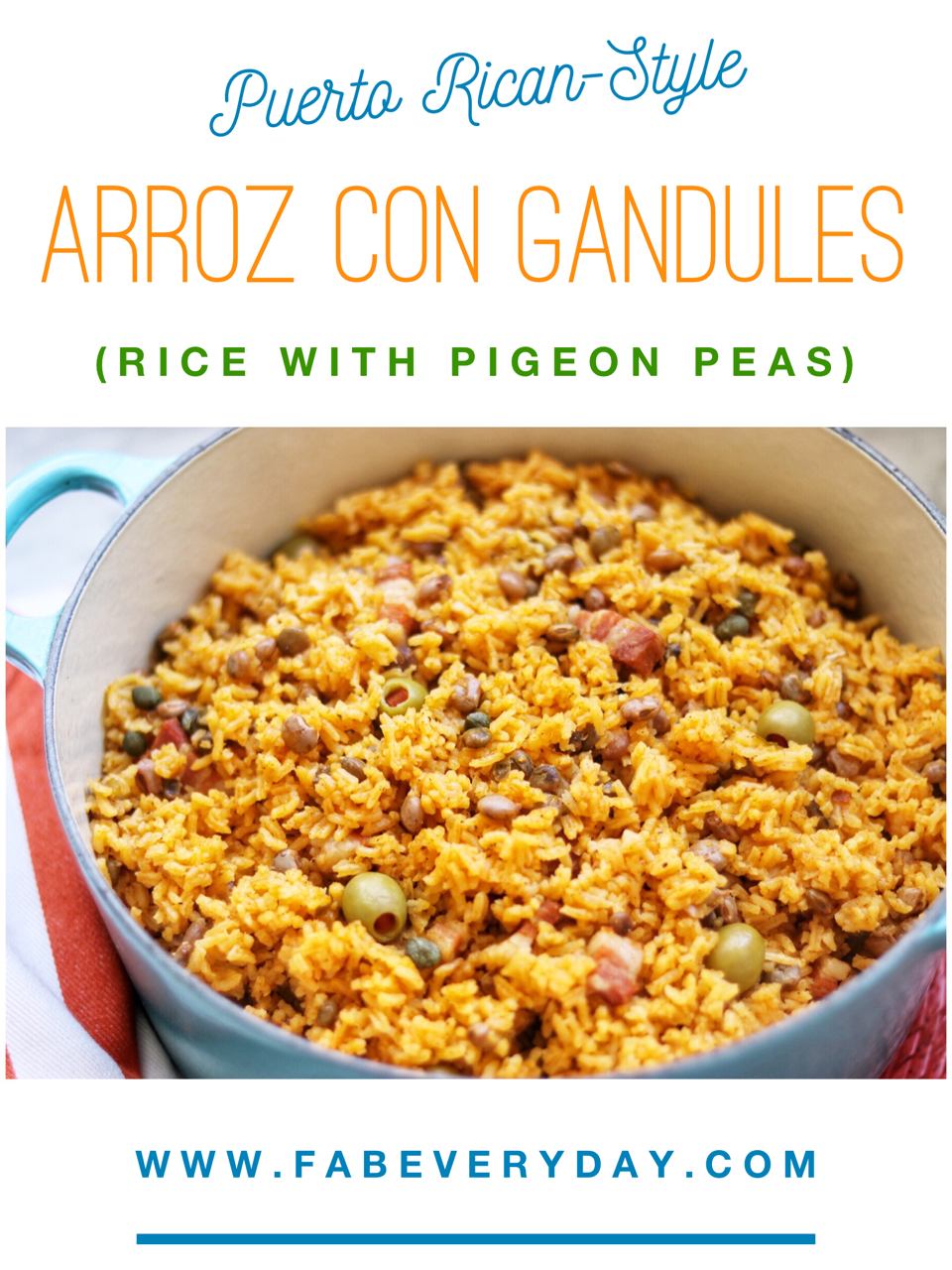 Arroz con Gandules (Rice with Pigeon Peas) recipe