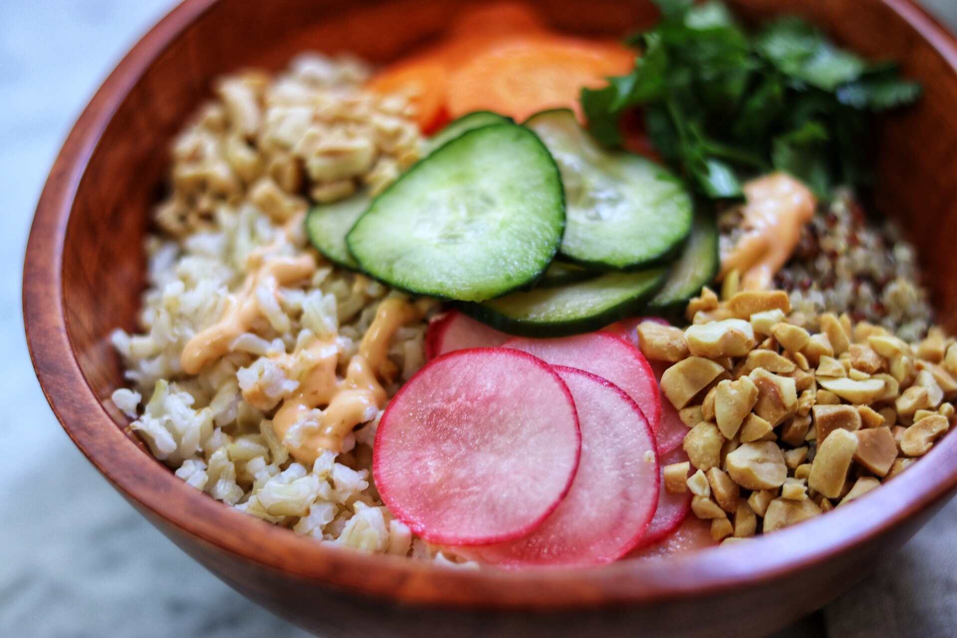 vegetarian banh mi bowl