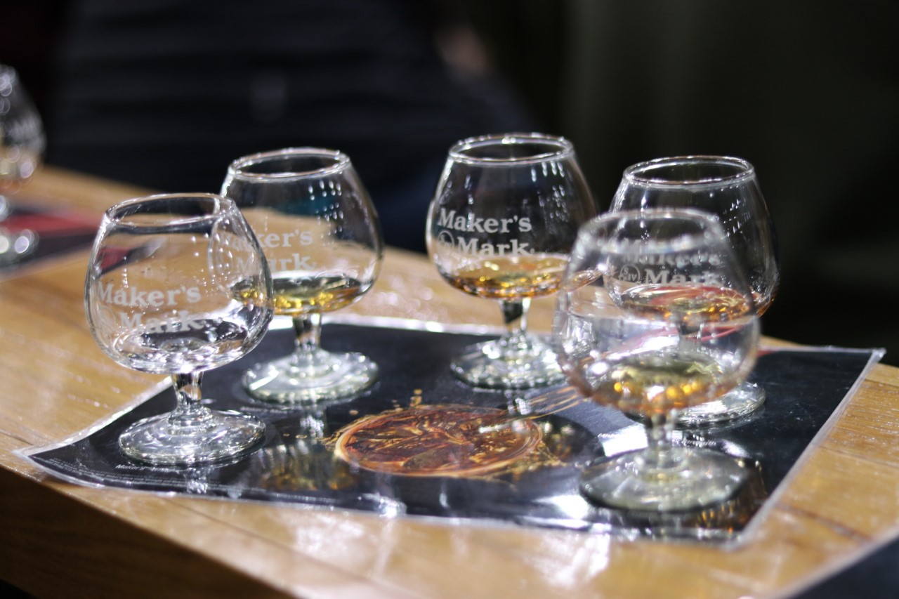 Whisky tasting at Maker's Mark Distillery in Kentucky