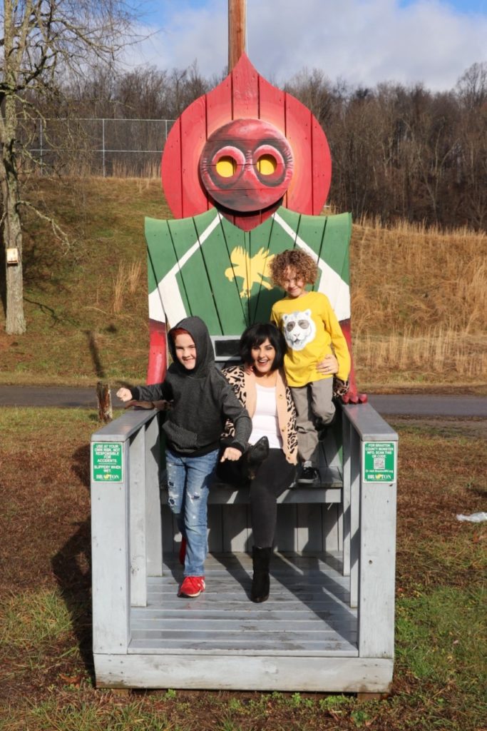 Flatwoods (or Braxton County) Monster in West Virginia - monster chairs roadside attraction