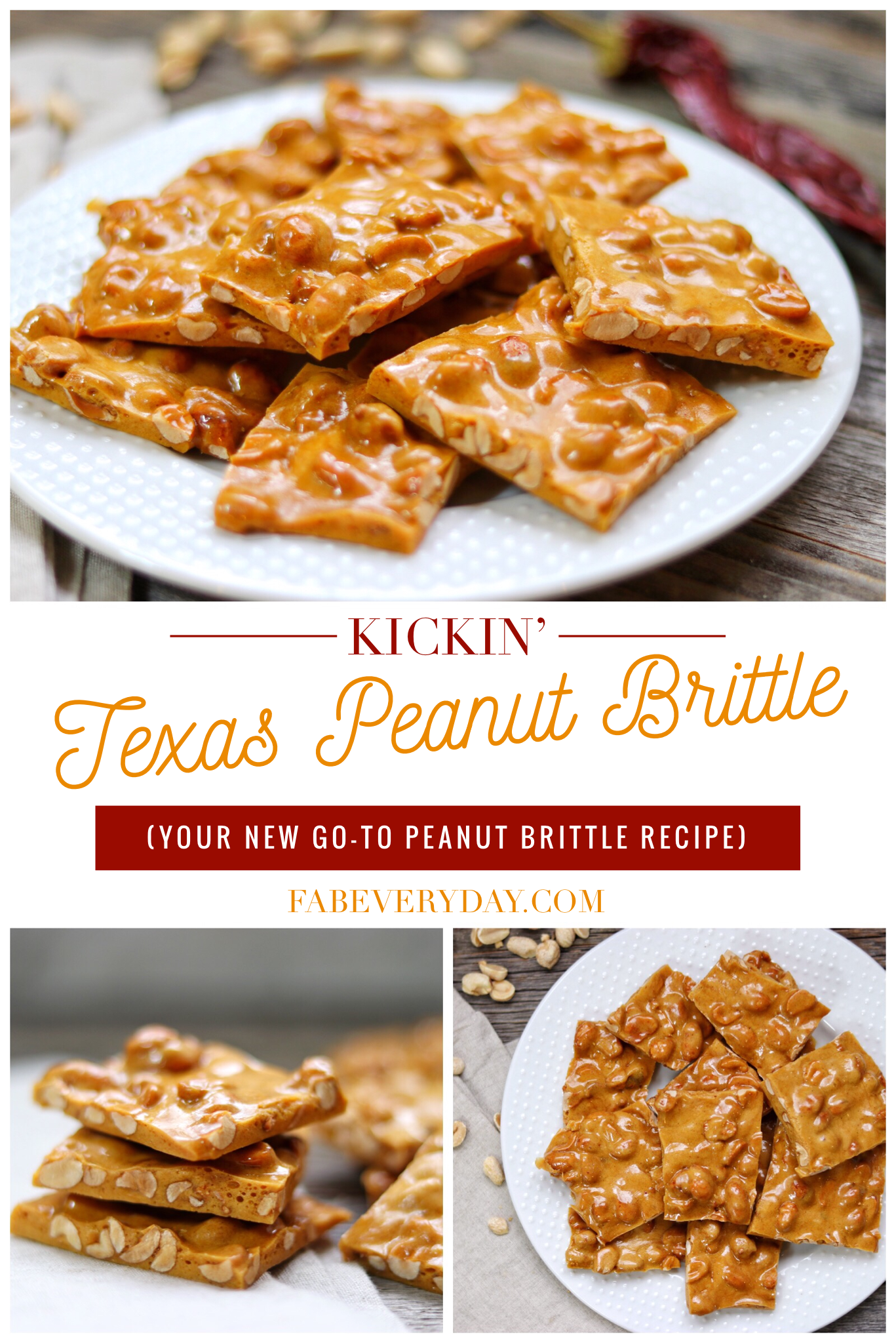 Kickin’ Texas Peanut Brittle (spicy peanut brittle recipe)