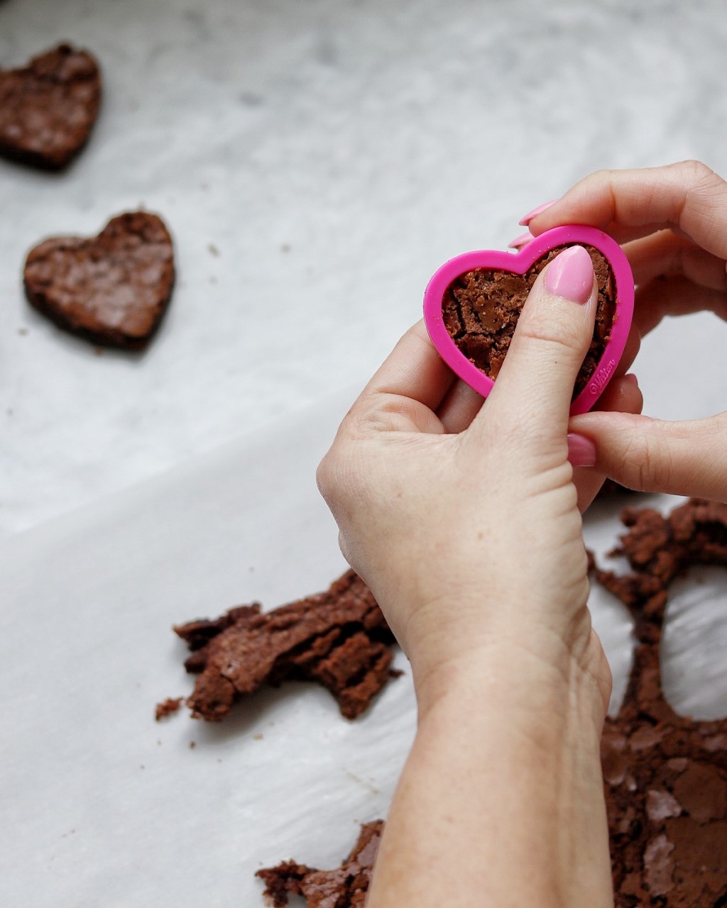 brownie hearts (Valentine's brownie bites)
