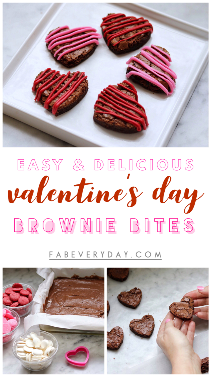 Brownie hearts: Easy Valentine's Day Brownie Bites recipe