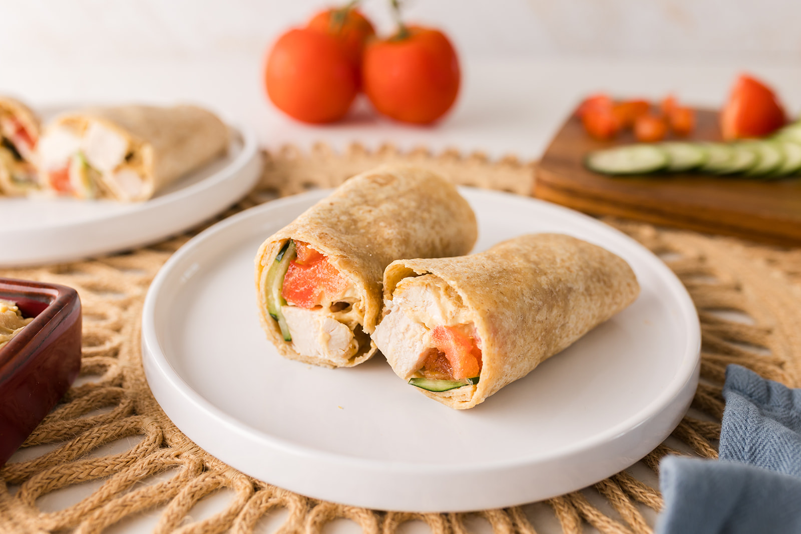 hummus chicken wrap recipe