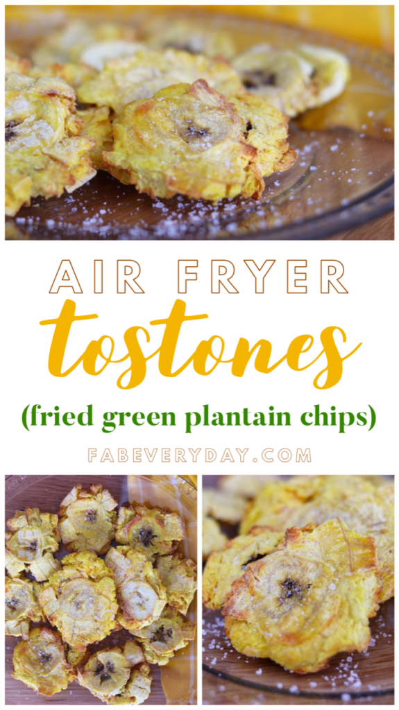 Air Fryer Tostones (Fried Green Plantain Chips) recipe