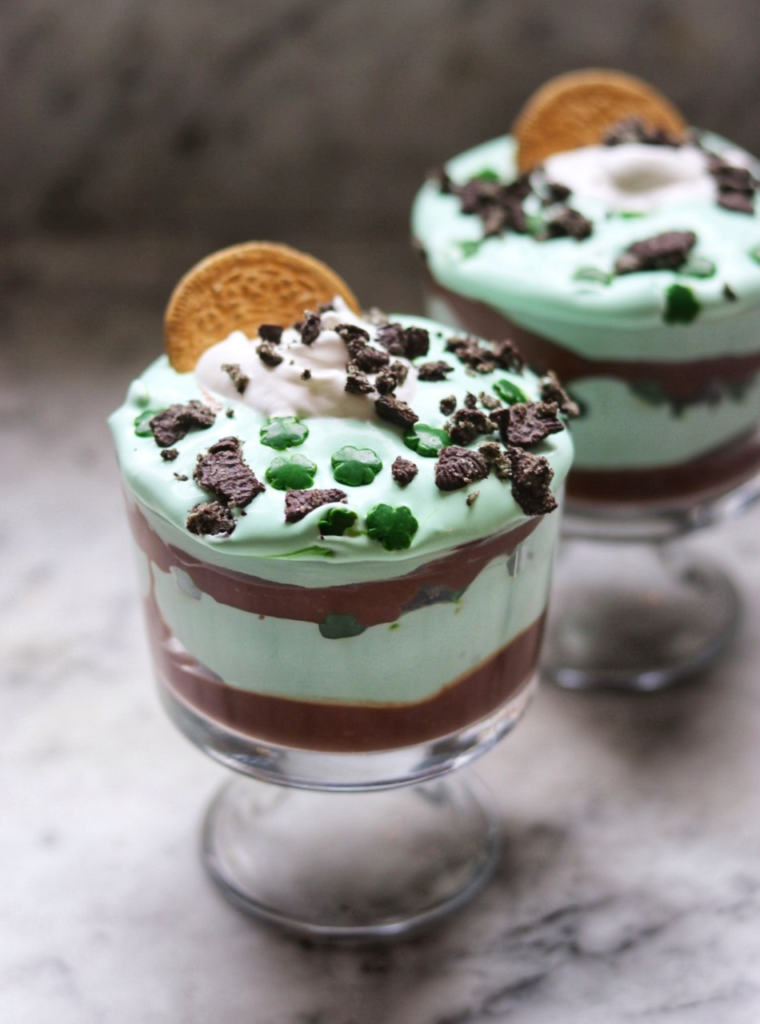 Easy St. Patrick's Day dessert ideas: St. Patrick's Day Pudding Cup