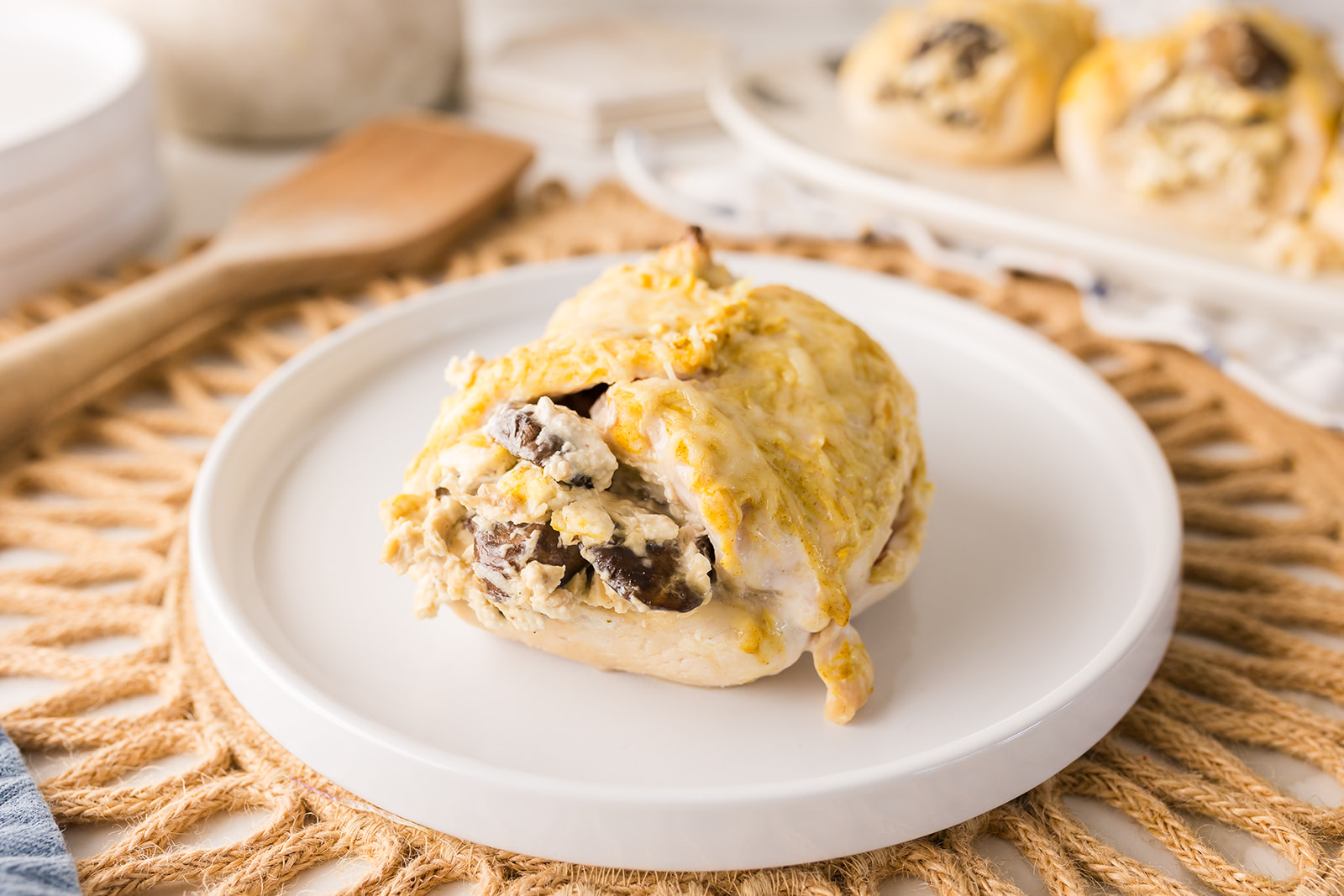 mushroom stuffed chicken breast